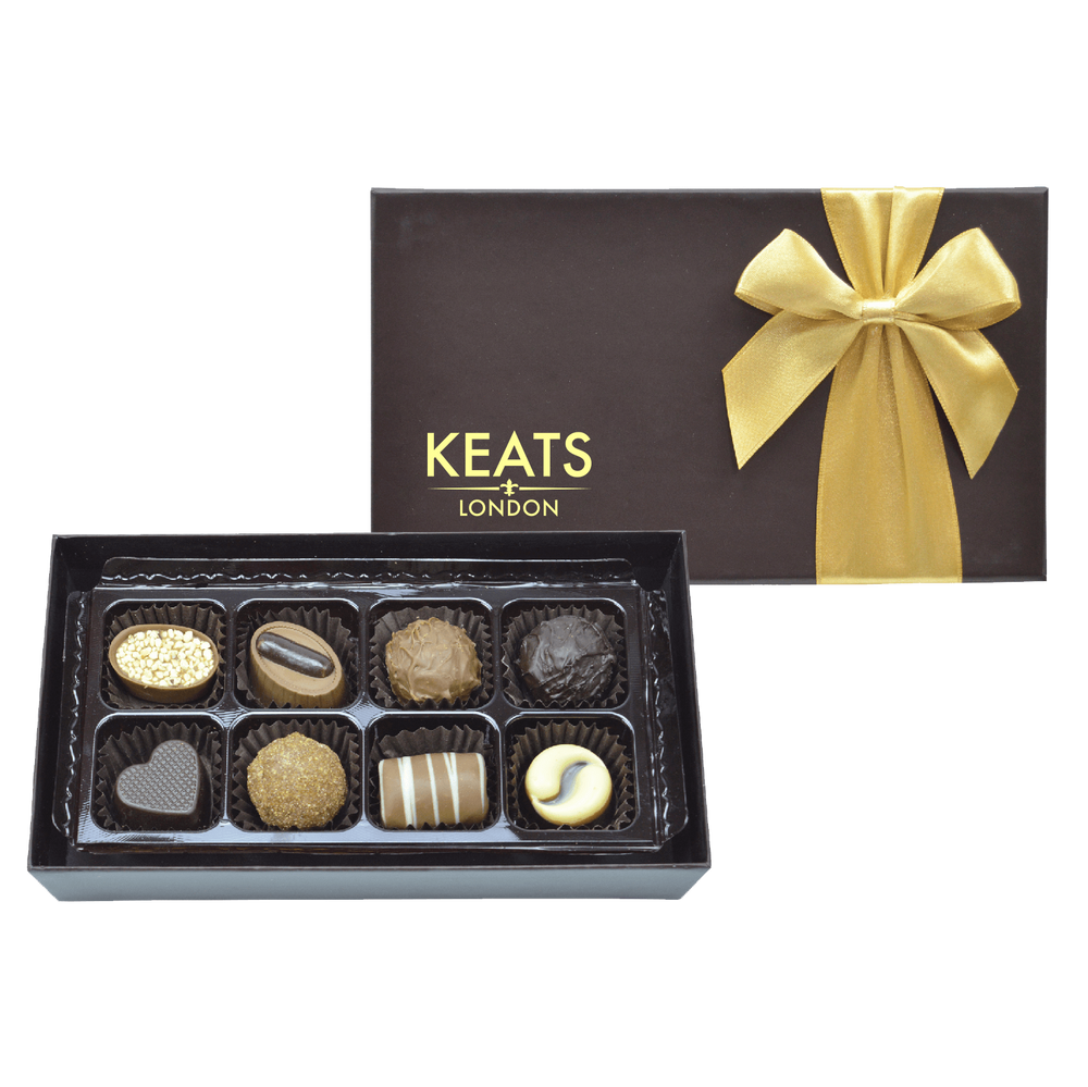 Original Chocolate Selection, Bow Box 8pcs - Keats Chocolatier
