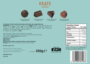 Mint and Orange Chocolate Selection Box 24pcs | 250g - Keats Chocolatier