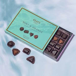 Mint and Orange Chocolate Selection Box 24pcs | 250g - Keats Chocolatier