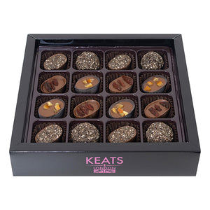 Luxury Chia Seed and Fruit Chocolate selection, 16pcs - Keats Chocolatier