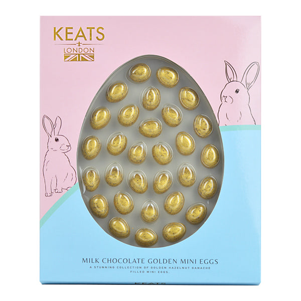 Milk Chocolate Golden Mini Eggs 30 Pieces Gift Box - Keats Chocolatier