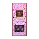 Dark Chocolate Shimmering Truffles Rose Flavour, Standing Gift Box - Keats Chocolatier