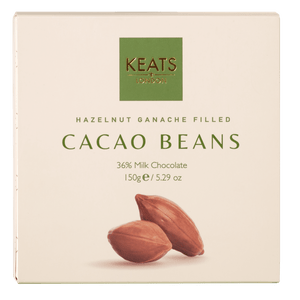 Hazelnut Ganache Filled Cocoa Beans - Keats Chocolatier