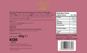 Keats Golden Mini eggs, Mini Gift Box 10 pcs - Keats Chocolatier