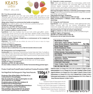 Gourmet Vegan Gummies - Fruit Jellies - Keats Chocolatier